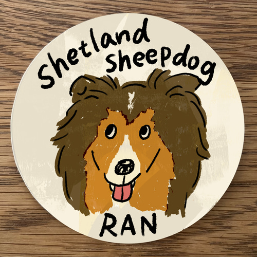 屋外使用OK☆3枚セット☆【シェットランドシープドッグ（シェルティ