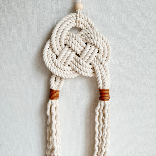 しめ縄 お祝い飾り結びセット◌ モダンマクラメ タペストリー・壁掛け