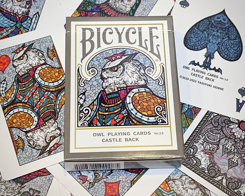 Bicycle Owl Playing Cards Ver. 2.0 Castle Back by Yasuyuki
