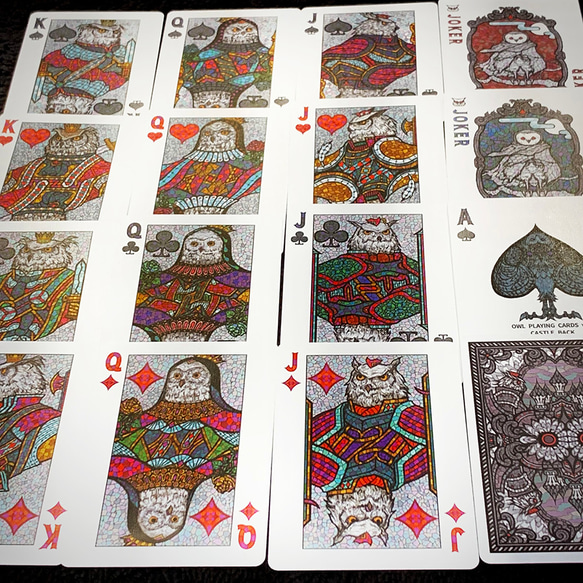 Bicycle Owl Playing Cards (Ver.2.0)Castle Back 4枚目の画像