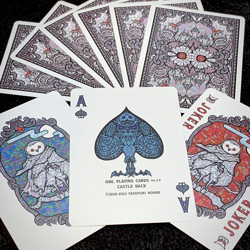 Bicycle Owl Playing Cards (Ver.2.0)Castle Back イラスト
