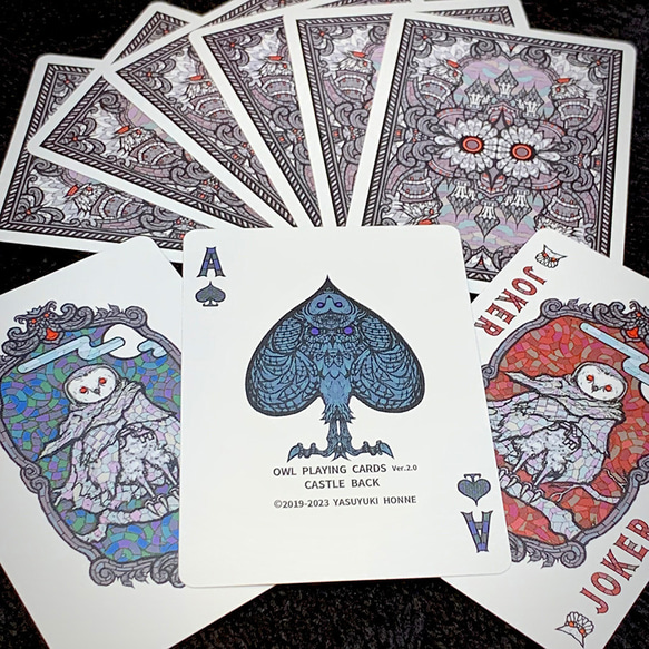 Bicycle Owl Playing Cards (Ver.2.0)Castle Back 2枚目の画像
