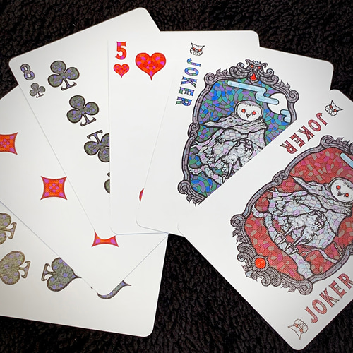 Bicycle Owl Playing Cards (Ver.2.0)Castle Back イラスト