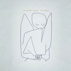 パウルクレー　忘れっぽい天使　ロンT 綿Tシャツ長袖　白 SML XL有り 4枚目の画像