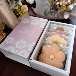 クッキー　お花クッキー５枚セット（彩）　プレゼント　かわいい　お花　贈り物　 1枚目の画像