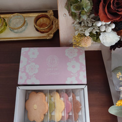 クッキー　お花クッキー５枚セット（彩）　プレゼント　かわいい　お花　贈り物　 3枚目の画像