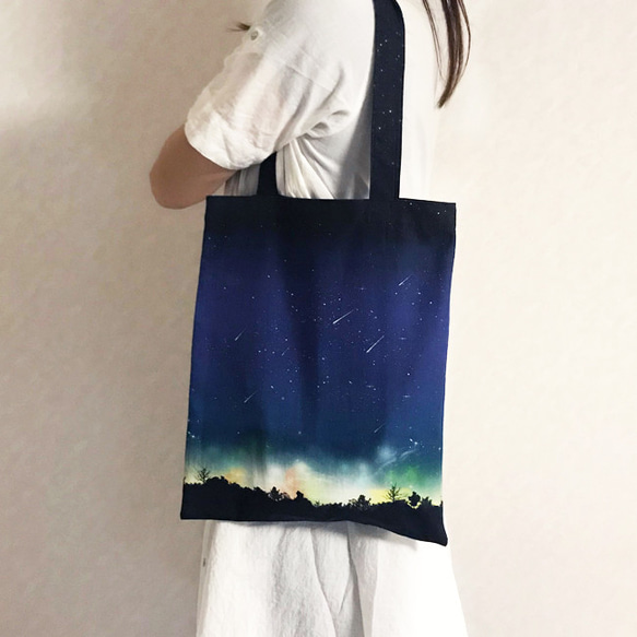 星空と飛空挺 トートバッグ 5枚目の画像