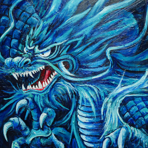 油絵 絵画 絵 油彩 アートパネル【スーパーブルームーン