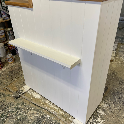 荷物置き台付き 幅80 レジカウンター 受付カウンター レジ台 机