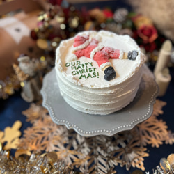 Santa Claus cake / 4.5.6号サイズ/クリスマスケーキ/クリスマス2023 4枚目の画像