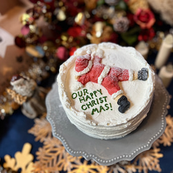 Santa Claus cake / 4.5.6号サイズ/クリスマスケーキ/クリスマス2023 1枚目の画像