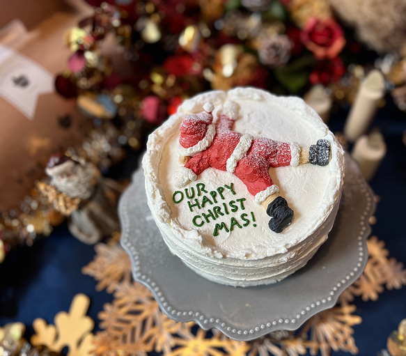 Santa Claus cake / 4.5.6号サイズ/クリスマスケーキ/クリスマス2023 1枚目の画像