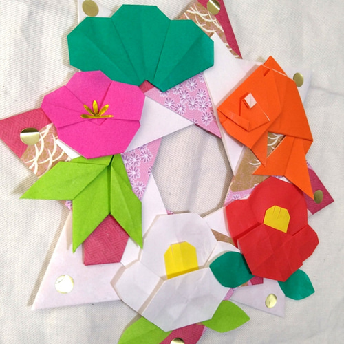 お正月・リース・折り紙 ・壁面飾り【☆送料無料☆】 その他インテリア