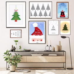 北欧　アート　クリスマス　くまさん⭐️ポスター⭐️A4 ポスター　北欧　アート　プレゼント　北欧　記念日　 14枚目の画像