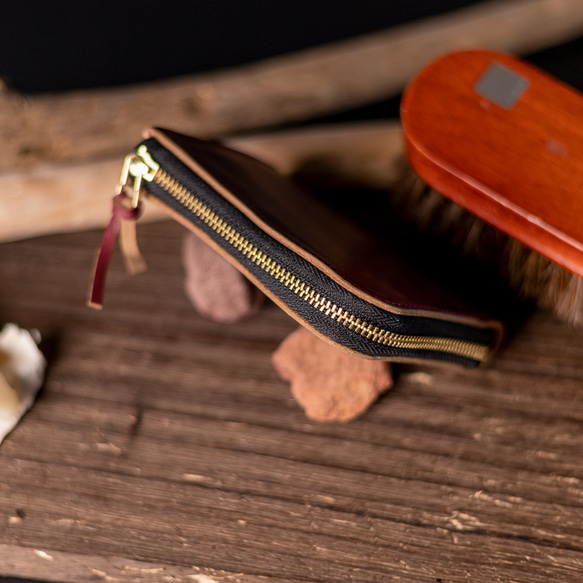 L字ファスナーミニ財布「Maruts」クロムエクセルレザーVer. L字ファスナーミニ財布 Maruts