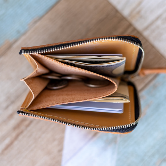 L字ファスナーミニ財布「Maruts」クロムエクセルレザーVer. L字ファスナーミニ財布 Maruts