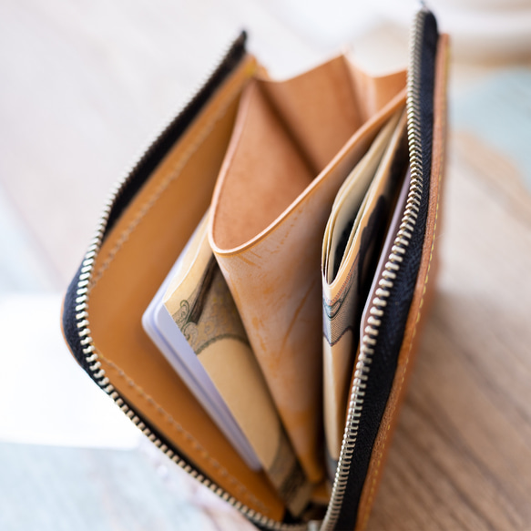 L字ファスナーミニ財布「Maruts」クロムエクセルレザーVer. L字ファスナーミニ財布 Maruts