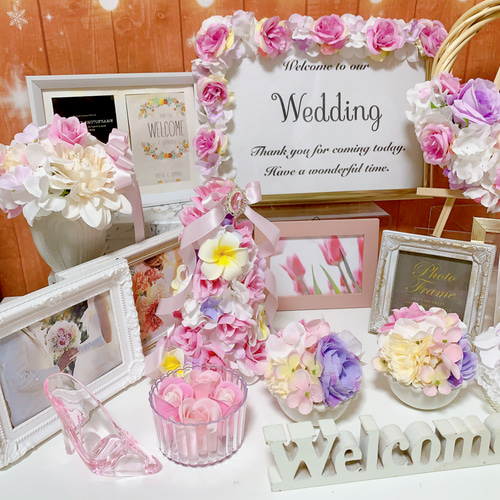 mo様❤️ウェルカムスペース まとめ売り 受付 装飾 結婚式 アイテム多数 ウェルカムスペース✨まとめ売り アイテム多数 トレペ付き 結婚