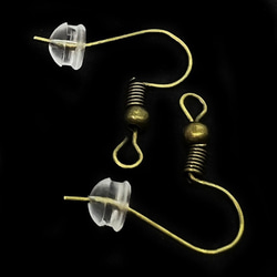 【20枚】樹脂耳扣★高型★矽膠耳扣 適合金屬過敏者(er02010cl) 第5張的照片