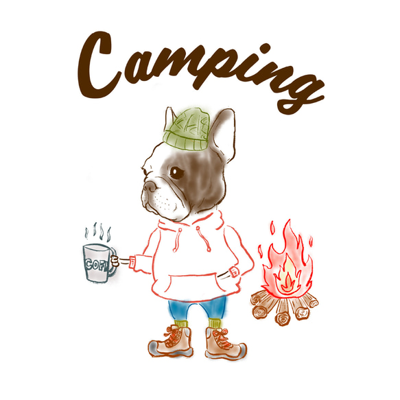 キャンプフレブル　フレブルミニトート（Sサイズ）キャンプ　旅行　お出かけ 　ペットの散歩　お弁当入れ　プレゼント 8枚目の画像