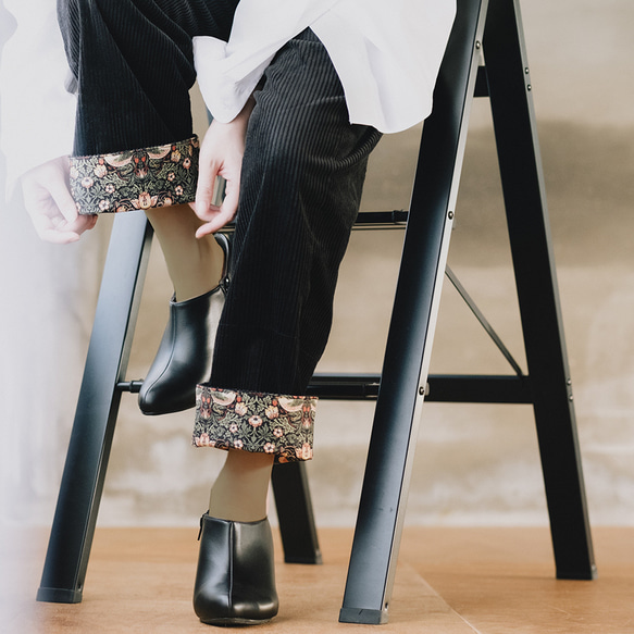 ロールアップ専用パンツ！ウィリアムモリス 冬のオシャレに！ゆったり