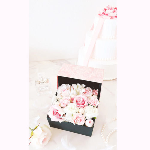 ウエディング フラワーボックス ウェディング【フラワーフォトボックス】両親への感謝状 フラワー