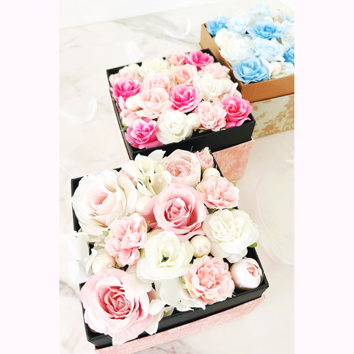 ウエディング フラワーボックス ウェディング【フラワーフォトボックス】両親への感謝状 フラワー