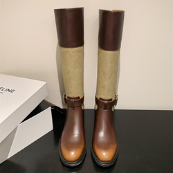 秋冬女式真皮鞋時尚鞋舒適靴子 22 公分-24.5 公分 2 色 #878⭐免運費⭐ 第10張的照片