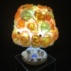 エンジェル 天使 バラ ローズ 薔薇 アンティーク調ライト ランプ 間接