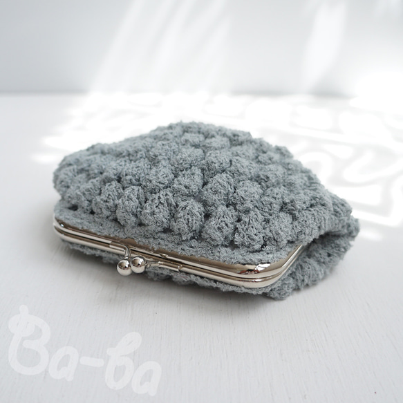 Ba-ba handmade Popcorn crochet coinpurse No.C1680 第3張的照片