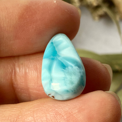 カリブの宝玉 海の色を持つミネラル♢ラリマー ルース 24 天然石