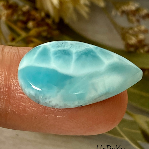 カリブの宝玉 海の色を持つミネラル♢ラリマー ルース 26 天然石 天然