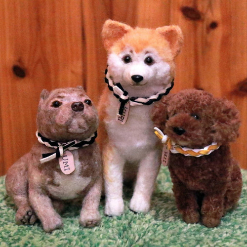 羊毛フェルト 犬 オーダーページ 羊毛フェルト もみじ牧場 通販 