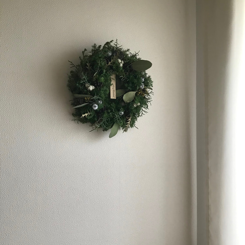 SALE】ポポラスとブルーアイスのクリスマスリース