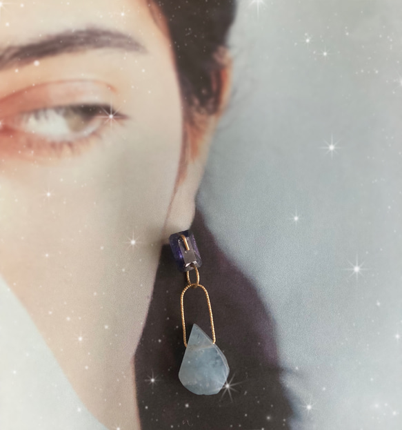 Prana secret gem ring ✴︎アイオライト✴︎アマゾナイト ⭐︎クリソプレーズ✴︎アクアマリン 12枚目の画像