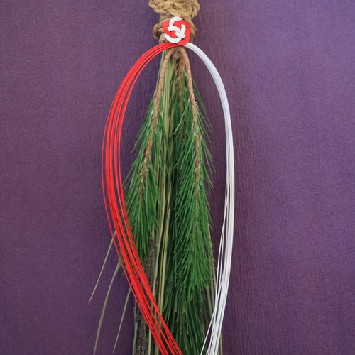 再販 2026年 ＜予約販売＞＜生花＞ 正月飾り シンプルモダン＜若松縄