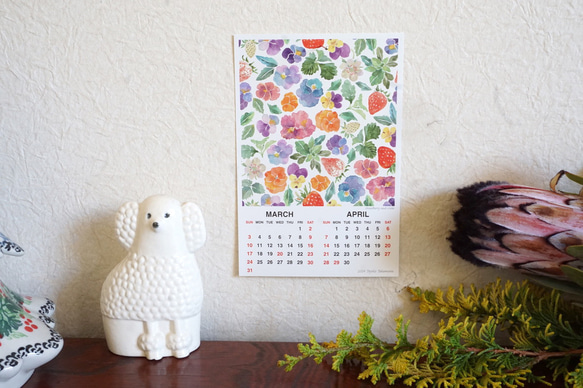 【お値下げ】季節の花々カレンダー 5枚目の画像