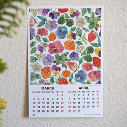 【お値下げ】季節の花々カレンダー 2枚目の画像