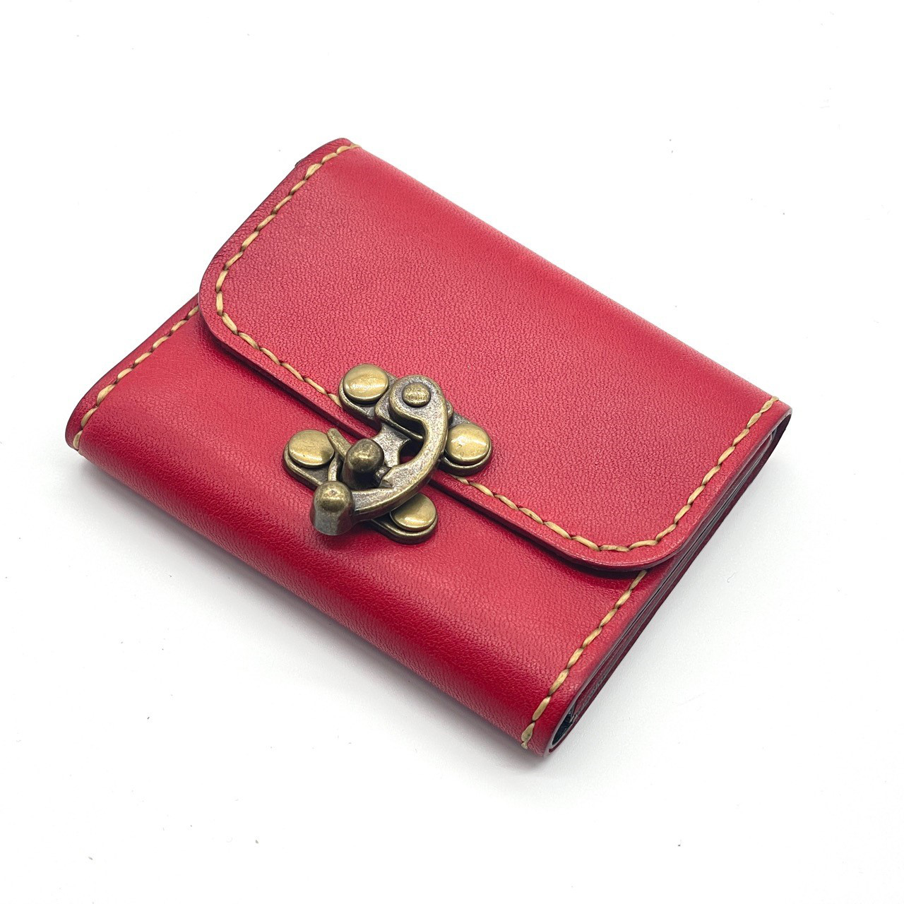 【現物販売・サンプルセール】革製ミニマルウォレット フック金具 小さなお財布 栃木レザー