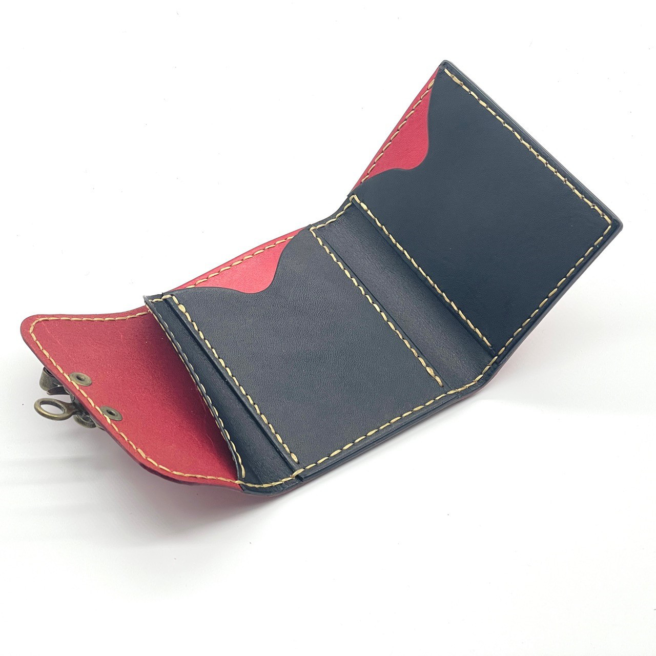 【現物販売・サンプルセール】革製ミニマルウォレット フック金具 小さなお財布 栃木レザー