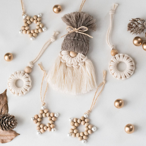 * vintage X'mas ornament ❀ ふたりのトムテの ソリ vintage X'mas ornament ❀ ふたりのトムテの ソリ