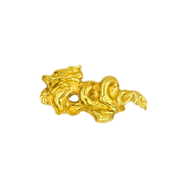 純金 龍のお守り(大)約1g】御守り 金に恵まれる運・ 厄を除ける