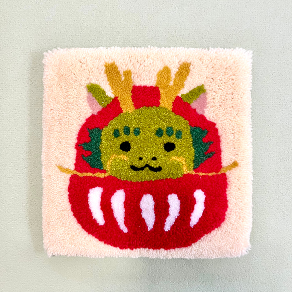 ハンドメイド 干支の壁掛け 季節の壁掛け【2024年干支】辰だるま その他インテリア雑貨 tuft