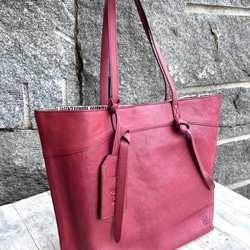 <50%OFFSALE>guardant 6color ノットトートバッグ RED 4枚目の画像