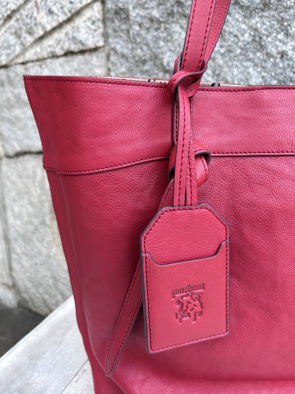 <50%OFFSALE>guardant 6color ノットトートバッグ RED 9枚目の画像