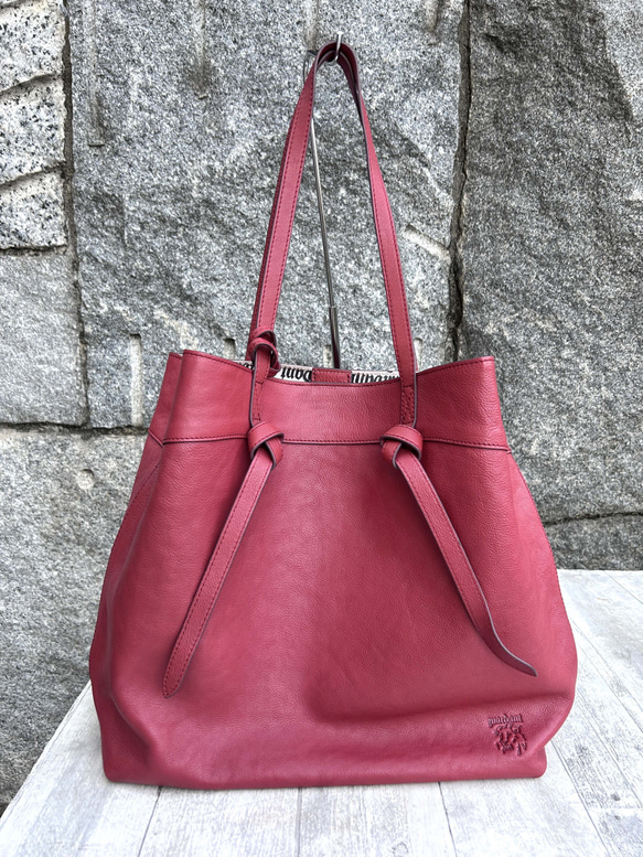 <50%OFFSALE>guardant 6color ノットトートバッグ RED 7枚目の画像