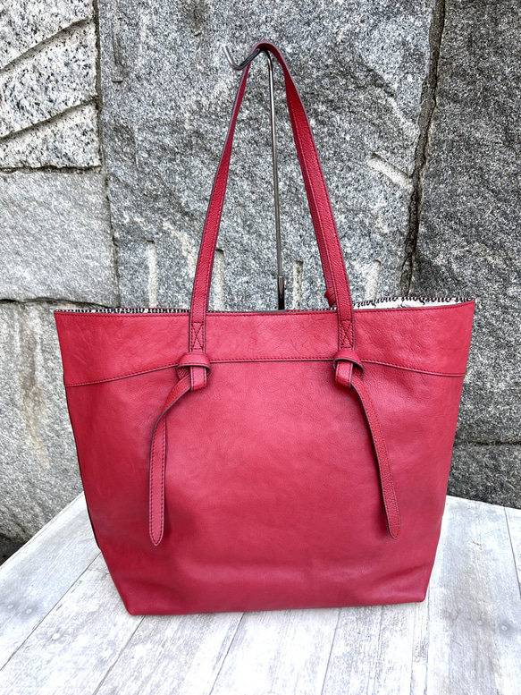 <50%OFFSALE>guardant 6color ノットトートバッグ RED 6枚目の画像