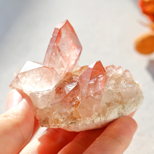 ディープピンクレムリアンシード ディアマンティーナ産 天然石 水晶