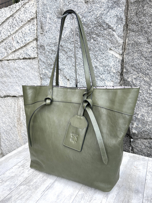 【50% OFFsale】guardant 6color ノットトートバッグ GREEN 5枚目の画像