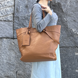 【50% OFFsale】guardant 6color ノットトートバッグ CAMEL 2枚目の画像